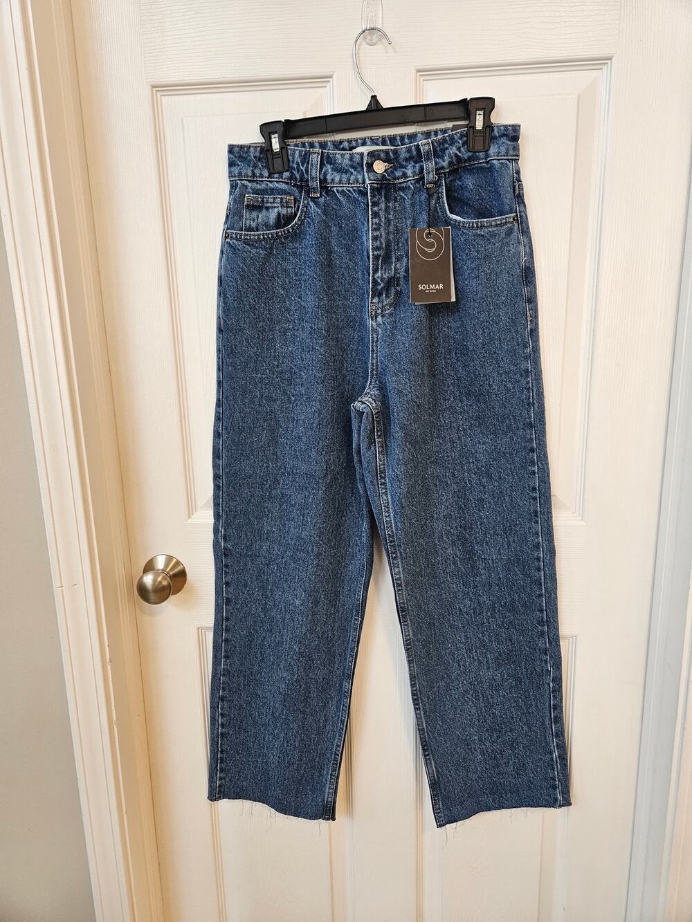NWT Solmar Denim Collection Wide Leg Jeans US 30 Broken Zipper